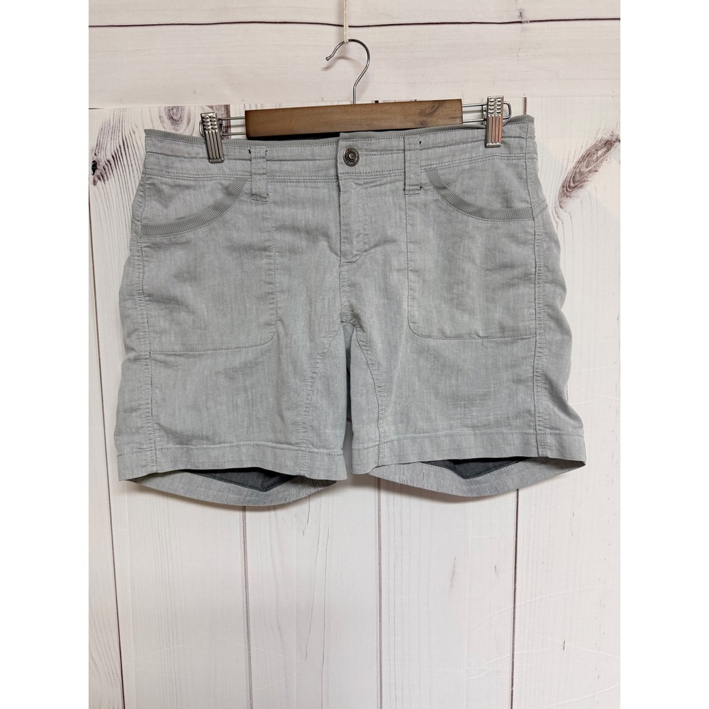 KÜHL Women's‎ Cabo Shorts 8 Ash Gray Linen Blend EUC